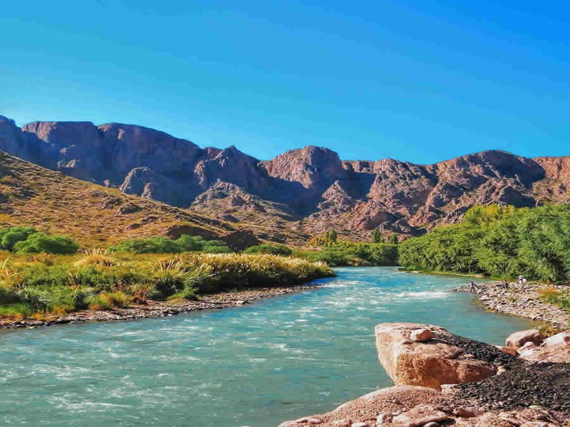 Río Atuel, Valle Grande, San Rafael. Mendoza, Argentina.
